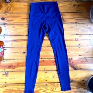 Lululemon Athletics Wunder Under High Rise Pant Tight Leggings Cobalt Blue